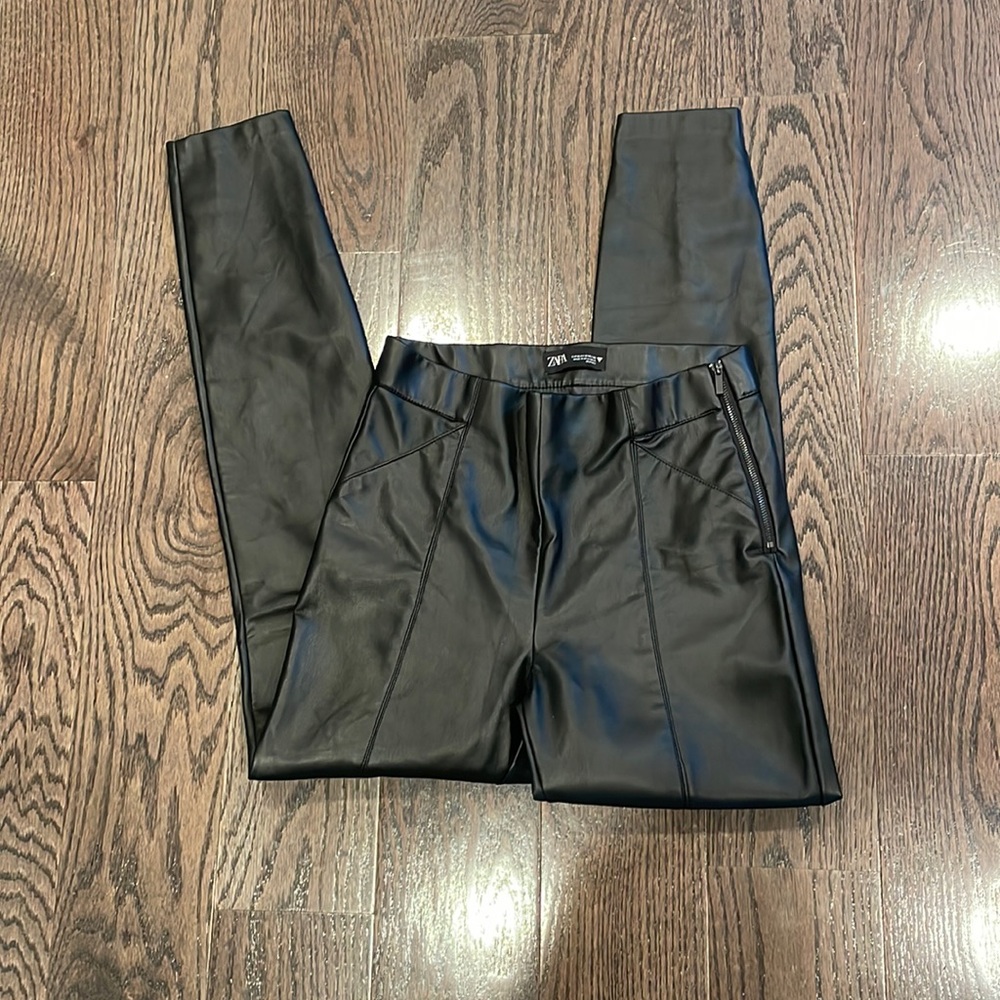 Zara pleather pants